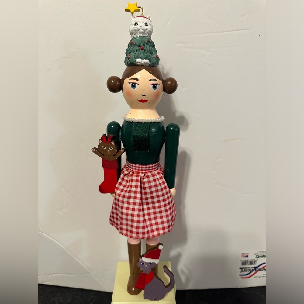 Cat lady nutcracker